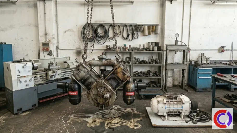 Inspección inicial de soplador industrial